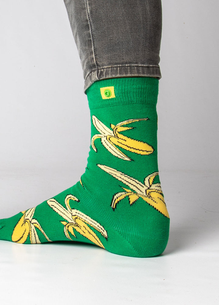 Strømper med bananer på 6