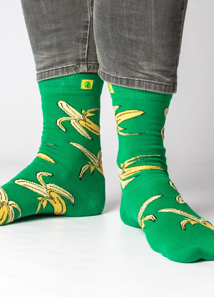 Strømper med bananer på 7