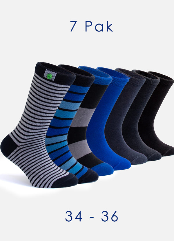 7 Boks | Drengestrømper | Str. 34-36