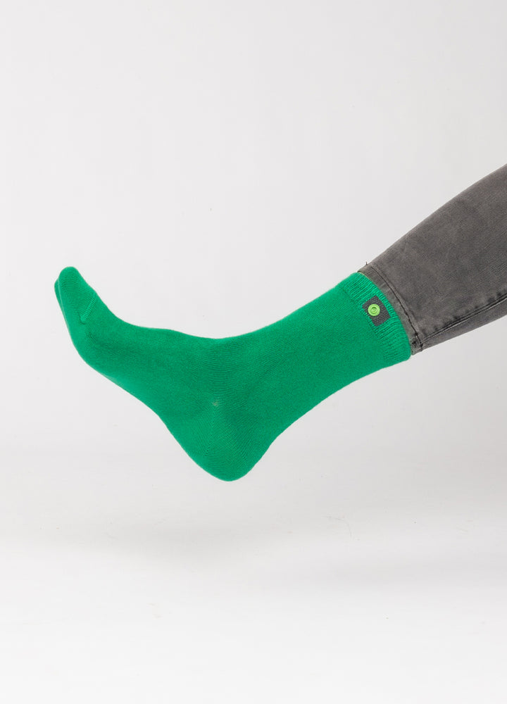 Grønne strømper i økologiske bomuld 5