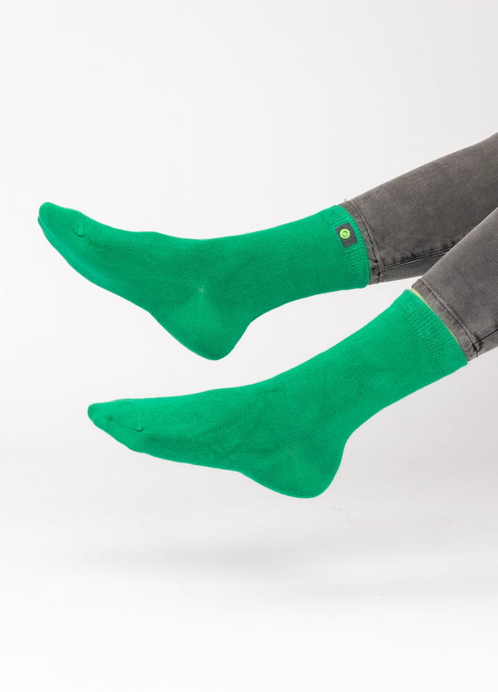 Grønne strømper i økologiske bomuld 6