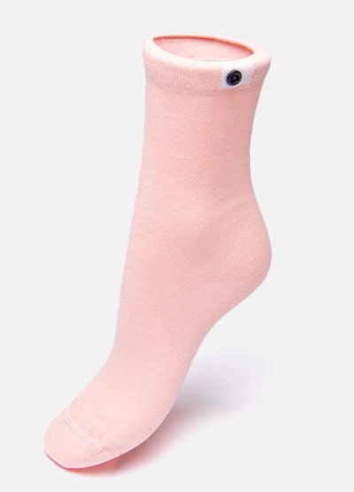 Rosa strømper i økologiske bomuld 